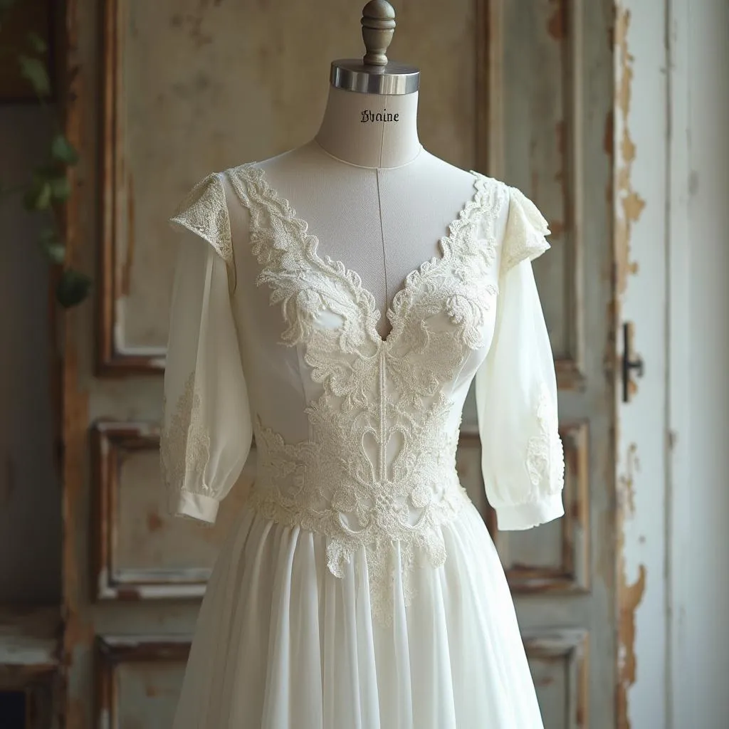 Brautkleid mit Spitzendetails